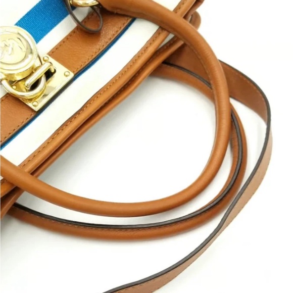 Michael Kors Striped Hamilton Bag - Picture 8 of 9